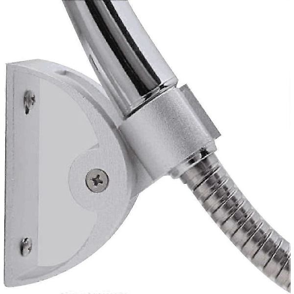 Roterande Duschhållare Blank Aluminium DIY Badrum Solid Duschhuvudhållare