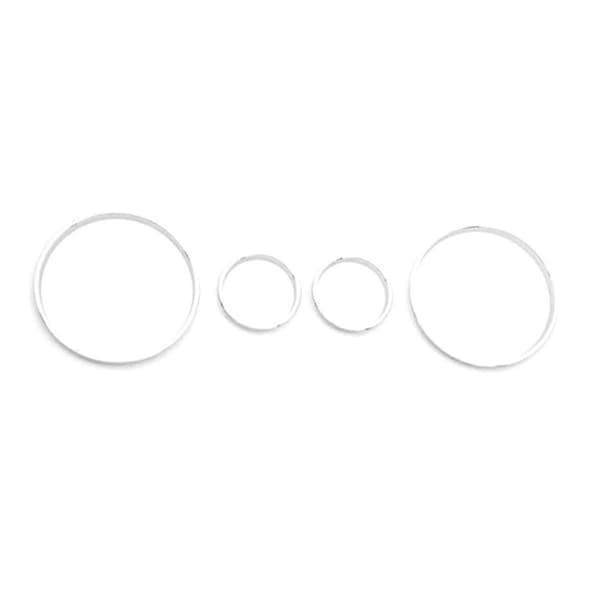 Bilhastighedsmåler Dækslet Bezel Trim Instrumentbræt Måler Ring Sæt til E39 5 Serie E38 7 Serie E53 X5