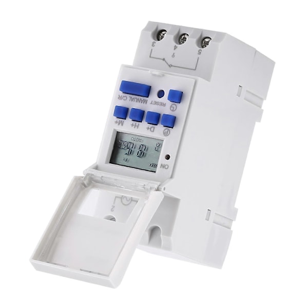 LCD-display 7 dagars programmerbar elektronisk relätidsbrytare 16på8av timer (AC110V) YEMAA
