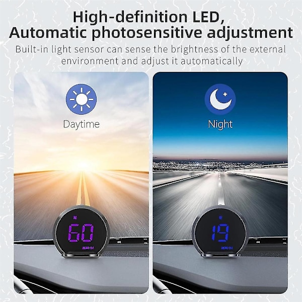 G13 Bil GPS Head-up Display Hud Speedometer Digitalt Ur Hd Head-up Universal