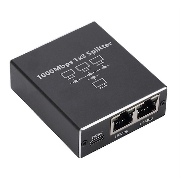 1000Mbps 1-3 Gigabit Ethernet -sovitin RJ45 Jakaja Lan-liitin Internet-jakaja LAN-jakaja