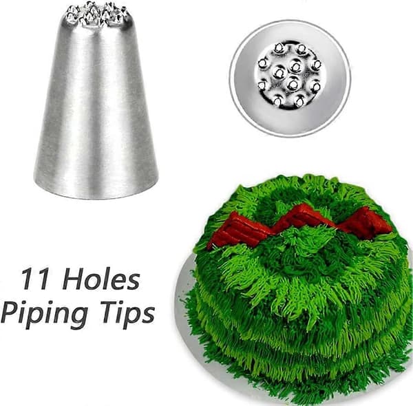 3 st Gräs Spritstyllar Set, Rostfria Bakverktyg, Tårtdekoreringstips Spritstyllar DIY Bakverktyg
