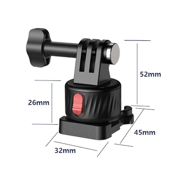 For Go 3 Sports Camera Magnetisk Multifunksjonell Hodebase Adapter Tilbehør,a