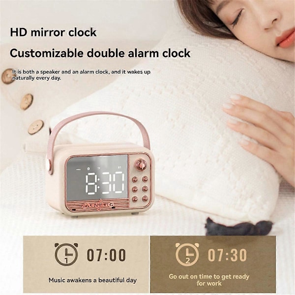 Herätyskello Bluetooth 5.0 Kaiutin Tukee TF-korttia U-levyä B