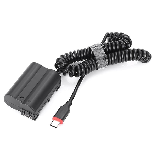 En-el15 Dummy Batteri DC Strøm AC Adapter til D7000 D7100 D7200 D750 D800e D810a Z5 Z6 Z7 II Kamera