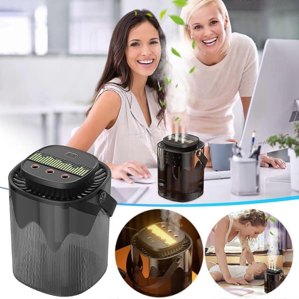 Luftfuktare för hushållsbruk 3L Stor Kapacitet USB Tyst Sovrum Sovsal Kontor Nattlampa