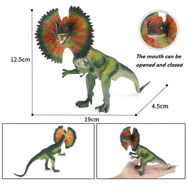 Drenge Gave Dinosaur Model Heterodon Solid Håndmalet Mindefigur