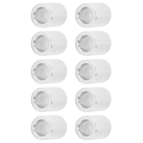 10 st Aluminiumlegering Distans Rund Ogängad Stödtillbehör Ytterdiameter 6mm Längd 8mm