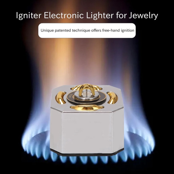 Igniter Elektronisk Lighter Automatisk Torch Lighter for smykker Gassveising Gull