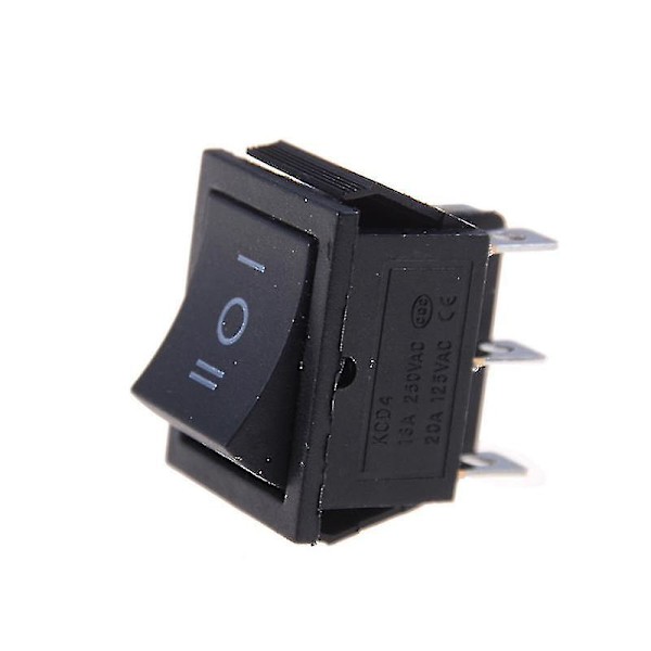 1 st Kcd4 vippströmbrytare svart Dpdt På/av/på 6 stift 16a/250vac 20a/125vac