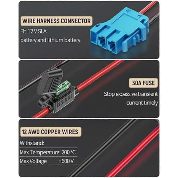 2 stk. Power Wheel Adapter til 20V Lithium Batteri, Batteriadapter med Ledningsnetstik, DC Strømadapter Konvertering