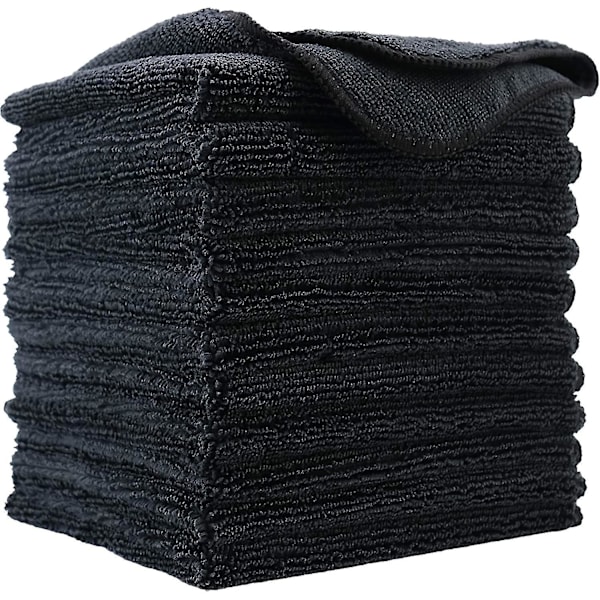 Premium mikrofiber rengjøringsklut, glassklut støvklut (12-pakning)