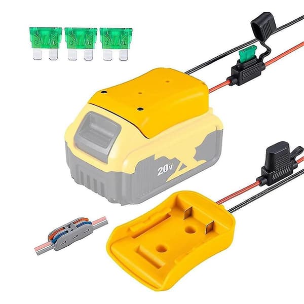 Batteriadapter til 20V Li-ion batteridockholder strømstik Power Wheels batterikonverter