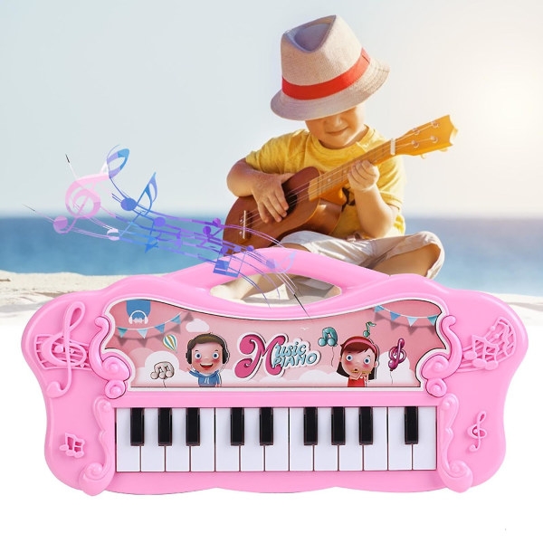 Elektronisk piano leksak Baby barn tidig pedagogisk barndom musik leksak flicka Giftpink