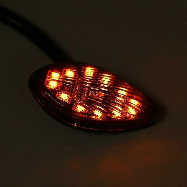 1 Par Motorcykel Flush LED Blinklys Lys Ravfarvet Til Honda Grom 2014-2016