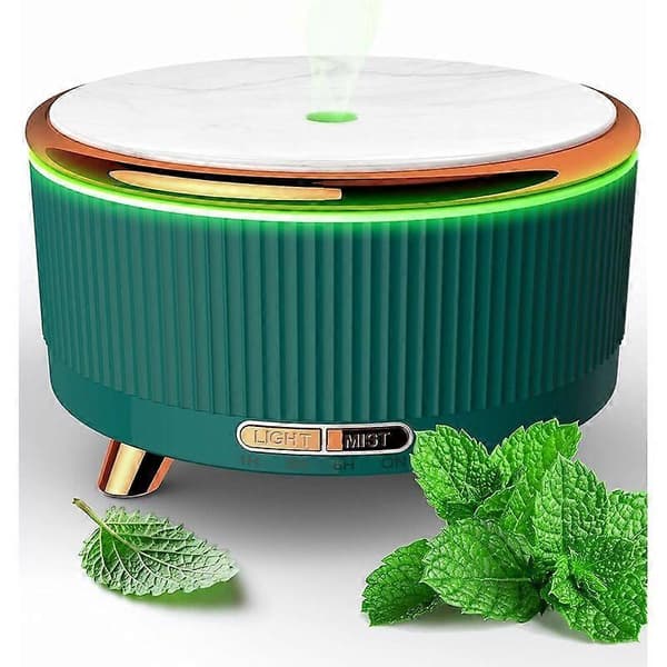 500 ml eterisk oljediffuser, hjemme-aromaterapidiffuser, ultralyd aroma luftdiffuser med 7 farger lys.