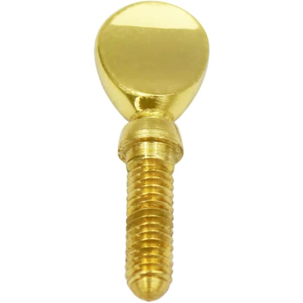Saksofon skruehals skrue tilbehør Fløyte fast instrument tilbehør Saksofon hals skrue (gull) (5 stk)