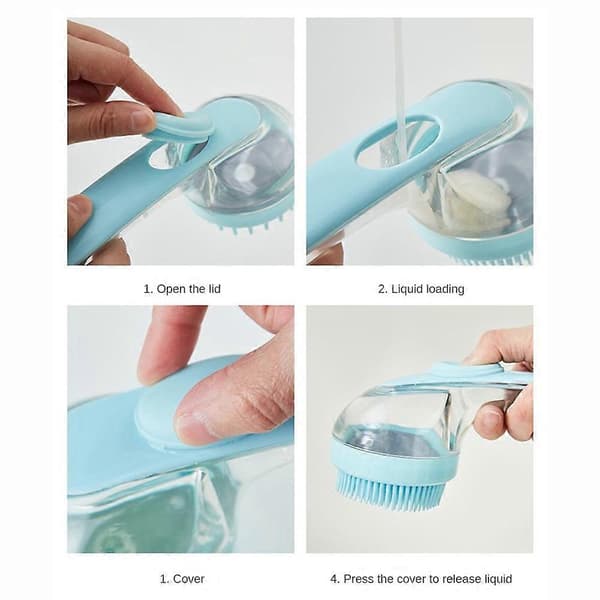 Lettuce Pets Kylpyharja, Lettucepets Kylpysieni Blue Head brush