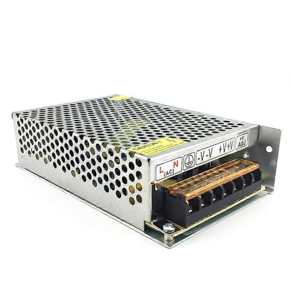 Spenningomformer - For LED-striper - 110V/220V AC til 12V 10A DC - 120W.