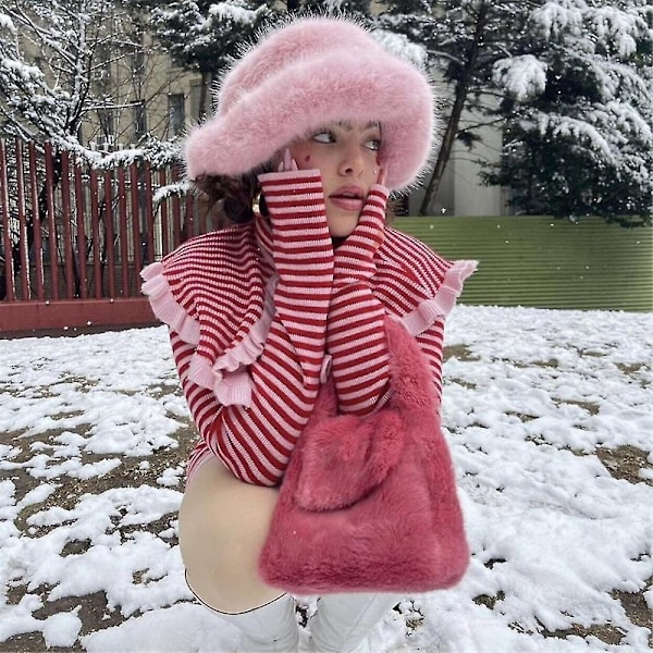 Faux Fur Dame Vinter Spand Hat Varm Beskyttelse Mod Kold Fiskerhue Moderigtig Vinterhat Til Kvinder Vinterhue-a