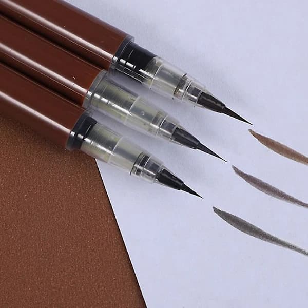BIYA Eyebrow Pencil Waterproof Eye Makeup Eyebrow Pen Creates Natural Looking Eyebrows Makeup Tool Brown Style B