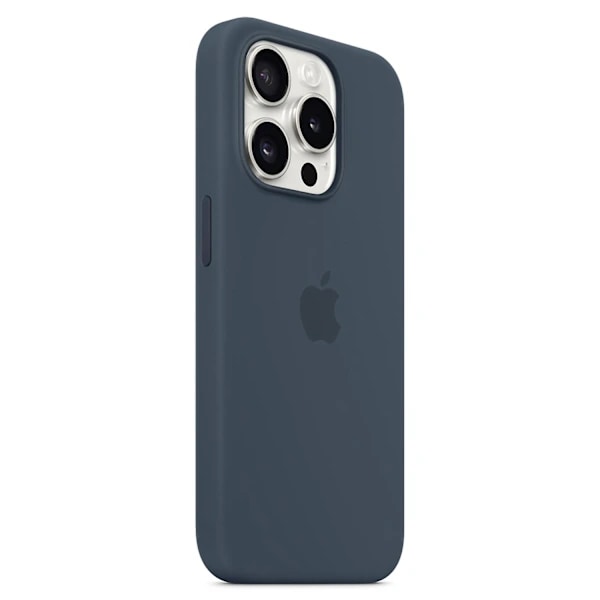 For iPhone 15 Pro Max Case Silicone Magnetic Phone Case Compatible with MagSafe Dark blue iPhone 15 Pro Max 11