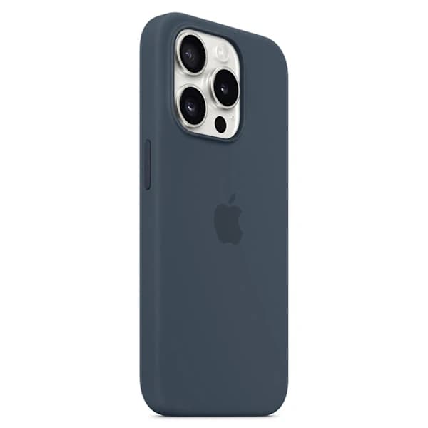 Til iPhone 15 Pro Max Deksel Silikon Magnetisk Telefondeksel Kompatibel med MagSafe Mørkeblå iPhone 15 Pro Max 11