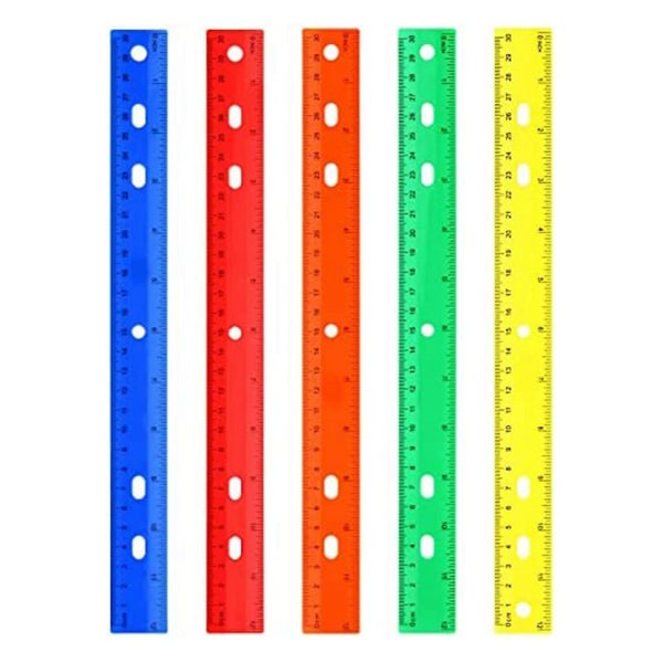 5 stycken färglinjal 5 sorters färgmätverktyg för barnskolan