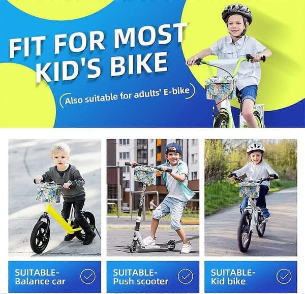 Sykkelkurv for jenter - Sykkeldekorasjonstilbehør for barn