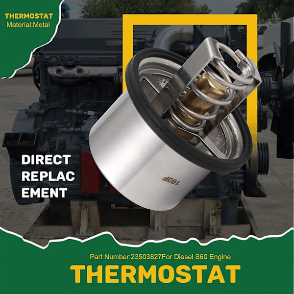 23503827 Termostat 160 Egnet til Detroit S60 Motor