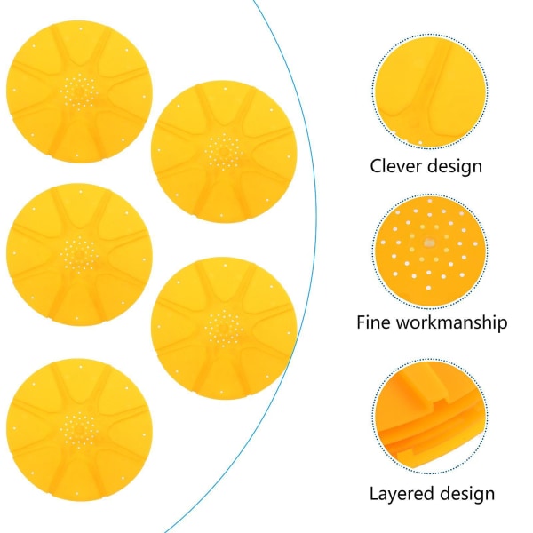 5 stk Fluktdisker Runde 8 Veier Solid Prime Slitesterk Bikube Hive Dør For Birkjøper