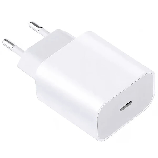 Oplader til iPhone - Strømadapter - 20W USB-C - Hurtig Oplader Hvid