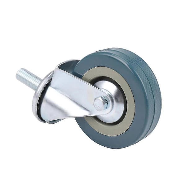Kraftige 75 mm svingbare trillehjul med brems for møbler, sett med 4