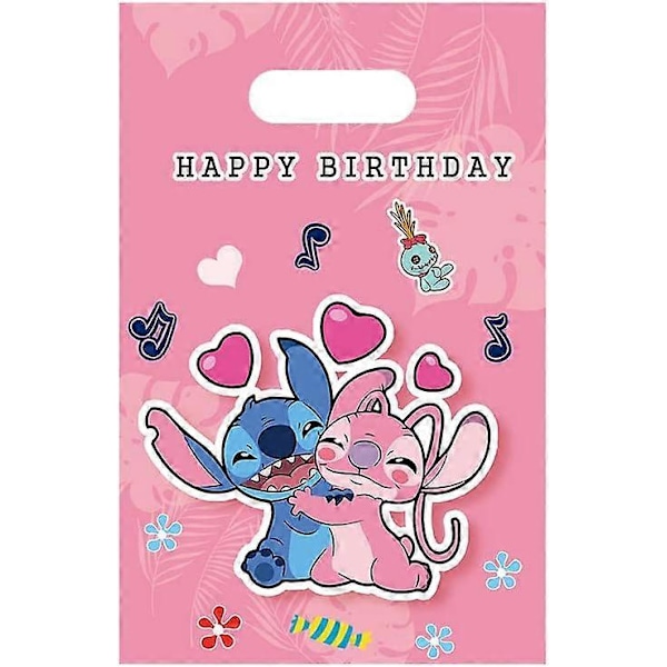 30 kpl Lilo ja Stitch -syntymäpäiväjuhlien lahjakassit karkkipussit Lilo ja Stitch -syntymäpäiväjuhlatarvikkeet koristeet (30 kpl)