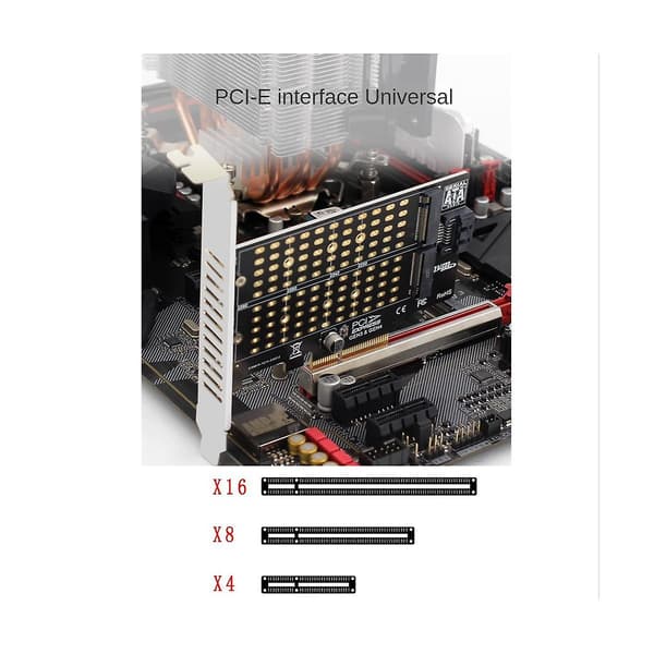 M.2 NVMe NGFF SSD til PCIe SATA Adapter PCIe til M2/m.2 Adapter SATA M.2 SSD PCIe Adapter M Nøgle B Nøgle