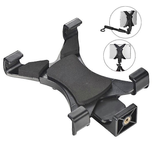 Universal 1/4 tomme gjengeadapter Tripod Mount Telefon Nettbrett Klemmeholder for iPad