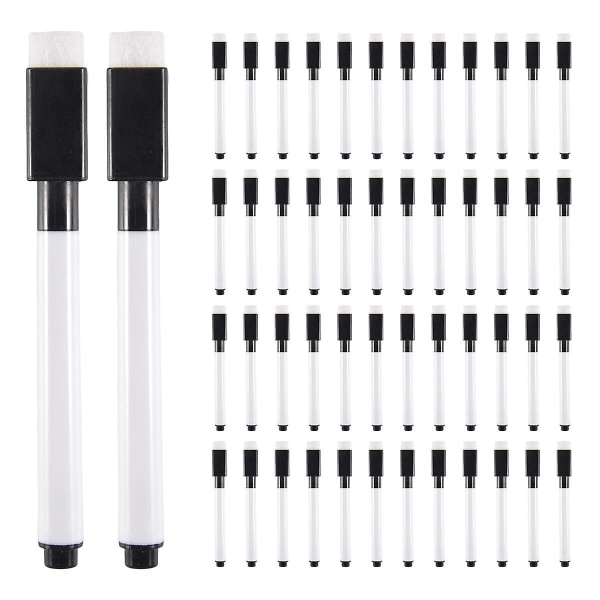 50 penner vannfarge whiteboard tusjpenner tørr slette whiteboard penn med viskelær magnetiske markører Skrive vannfarge penn