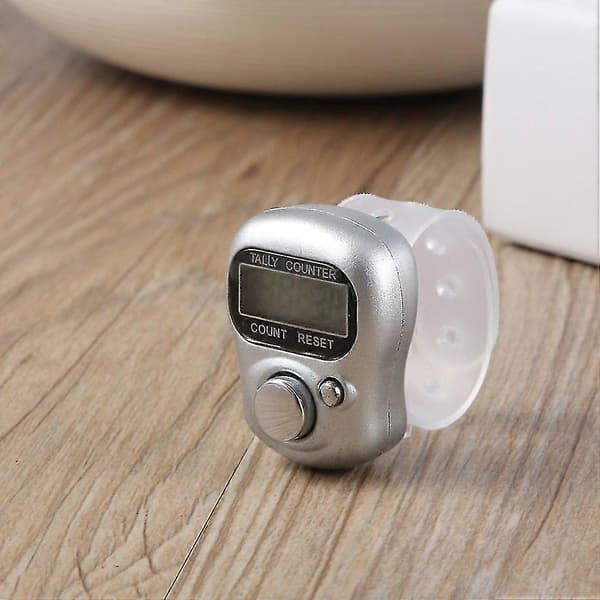 Mini 5-sifret LCD Elektronisk Digital Finger Ring Telleren