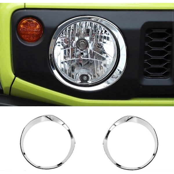 til Jimny Front Grill Indsats + Forlygte Dækbeklædning til 2019 2020 Sølv
