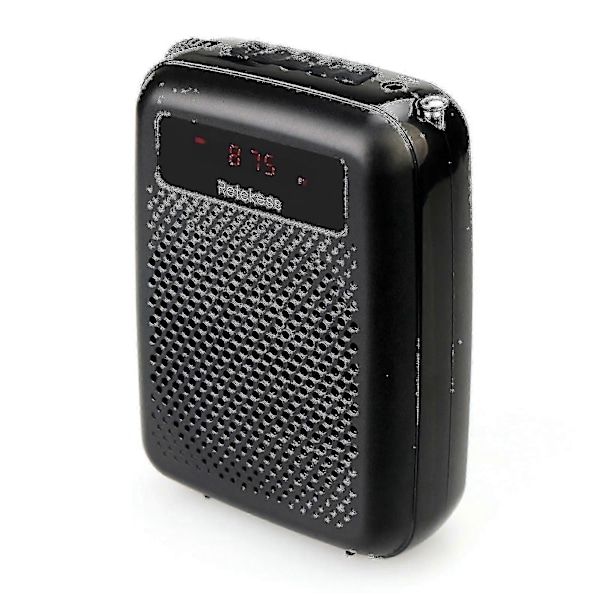Retekess Pr16r Röstförstärkare Multifunktionell Digital Display Abs Portabel Mini 12w Mikrofon Megafon Högtalare För Lärare