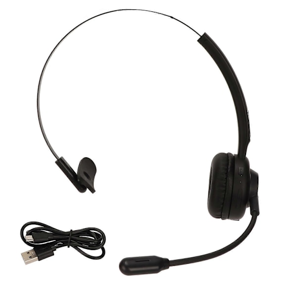 Bluetooth-puhelinheadset, yhden korvan langaton asiakaspalvelukuuloke pyörivällä mikrofonilla PC:lle, matkapuhelimelle ja kannettavalle tietokoneelle