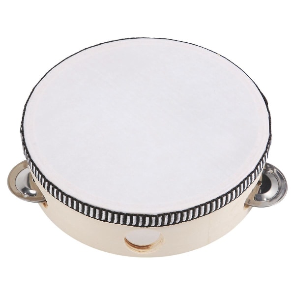 6" Musical Tambourine Tamborine Drum Round Percussion Gift for KTV Party