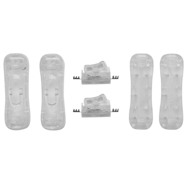 2 st Klar Plast ON/OFF Knapp In-Line Sladdbrytare kompatibel med Rum
