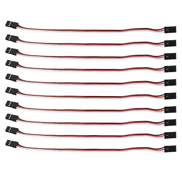 3-nastainen servon jatkojohto - 10 kpl (200 mm, naaras-naaras)