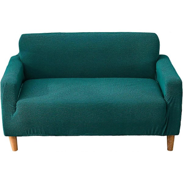 Elastiske sofatrekk, universelt sofatrekk for sofa med armlener (Svart, 1-seter)
