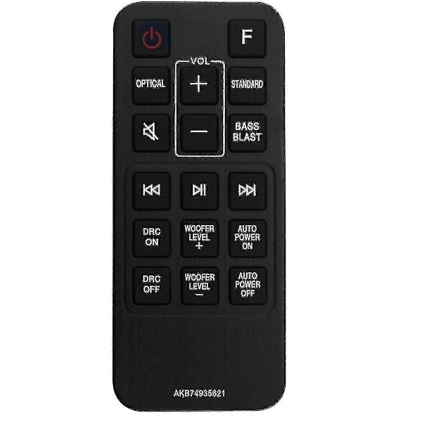 WJTG Erstatning Akb74935621 Fjernkontroll For Lg Soundbar Sj2 Sj2.aeusllk Sj2.deusllkJ
