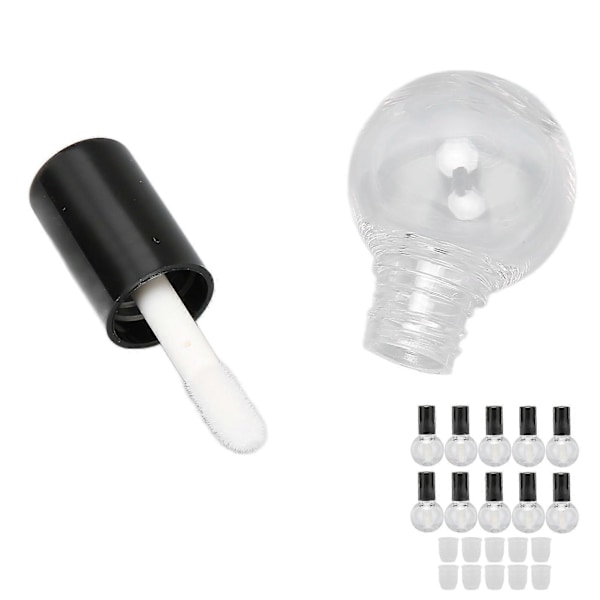 Tomme Lipgloss-tuber 5ml Søt Kule Type Plast Gjenfyllbare Beholdere 10 stk DIY Flasker
