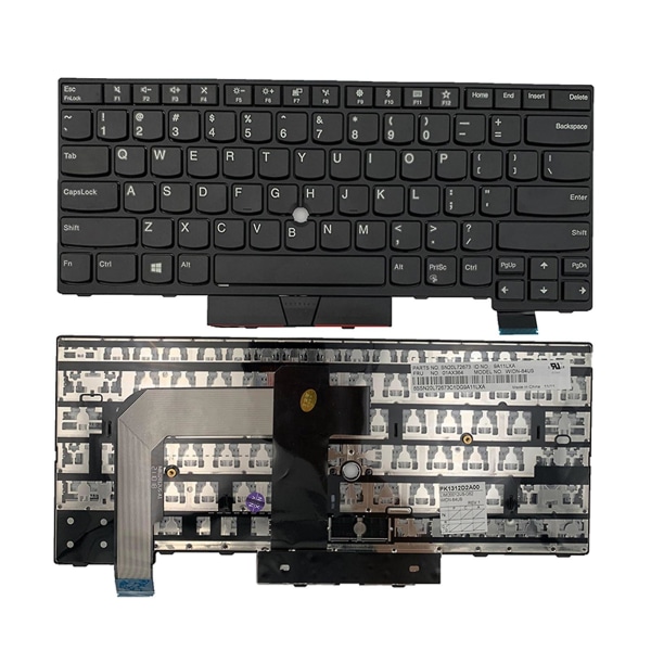 Erstatningstastatur Ingen peker for Lenovoibmthinkpad T470 T480 A475