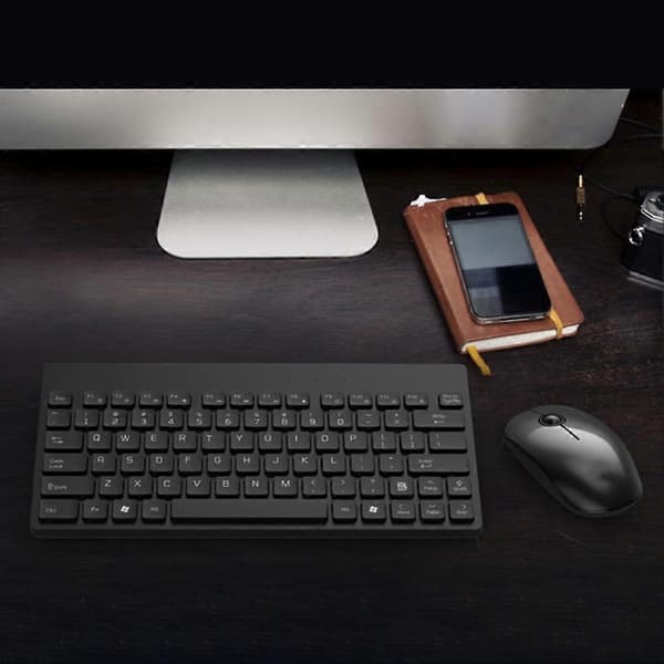 Trådløst Justerbart Mekanisk Tastatur 1500DPI Mus Sæt til Bærbar Computer