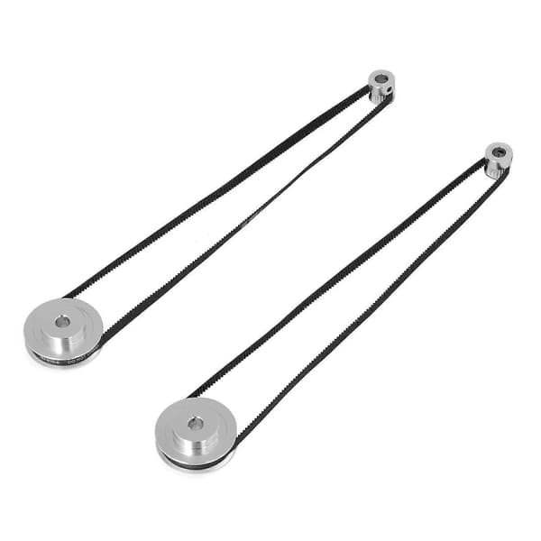 2 Sæt Tandremsskive 20 60 Tænder Synkront Hjul med 2 stk. 6 mm Bredde Rem til 3D Printer 8 mm Boring YEMAA